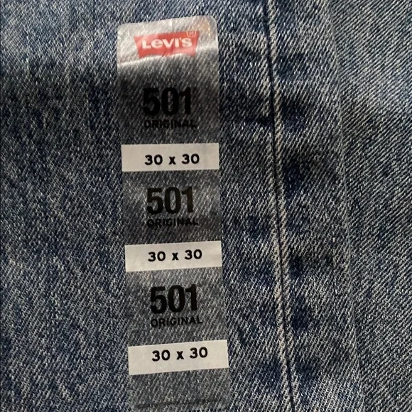 NWT Men’s 501 Original Jeans Size 30/30 - Picture 7 of 8